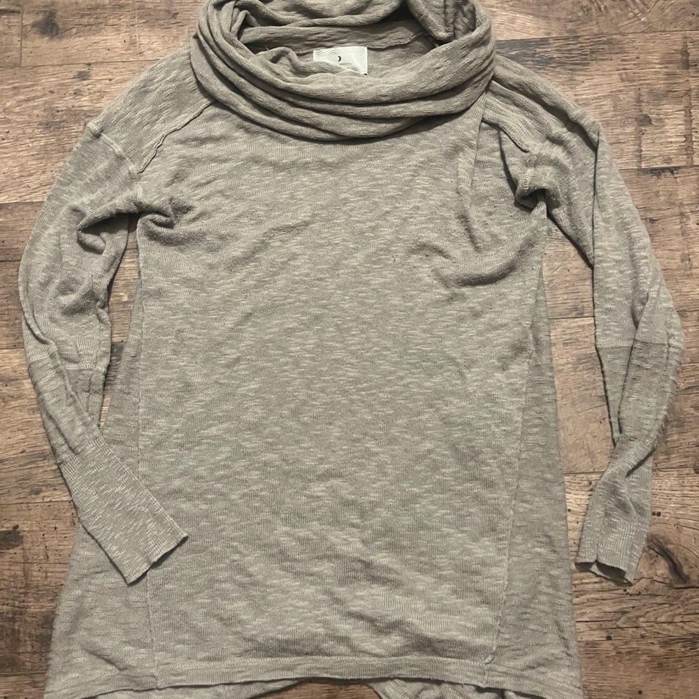 Ruby Moon Light Gray Cowl Neck Sweater